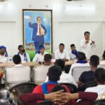 पटना के अंबेडकर भवन में आयोजित बहुजन आर्मी की बिहार स्तरीय संगठनात्मक बैठक को संबोधित करते राष्ट्रीय अध्यक्ष गोल्डन दास।