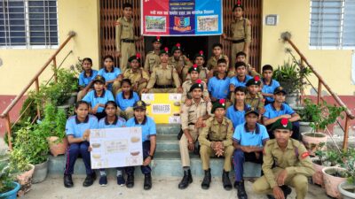 25 बिहार बटालियन NCC का नरकटिया स्कूल में मिलेट जागरूकता कार्यक्रम