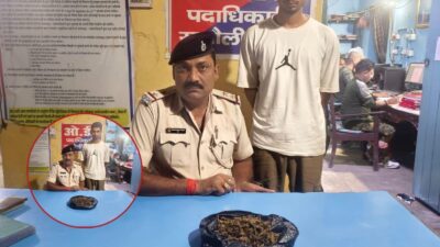 सुगौली में किराना दुकान से 145 ग्राम गांजा बरामद, युवक जेल भेजा गया